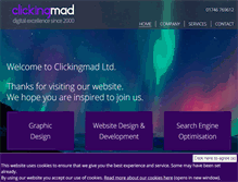 Tablet Screenshot of clickingmad.com